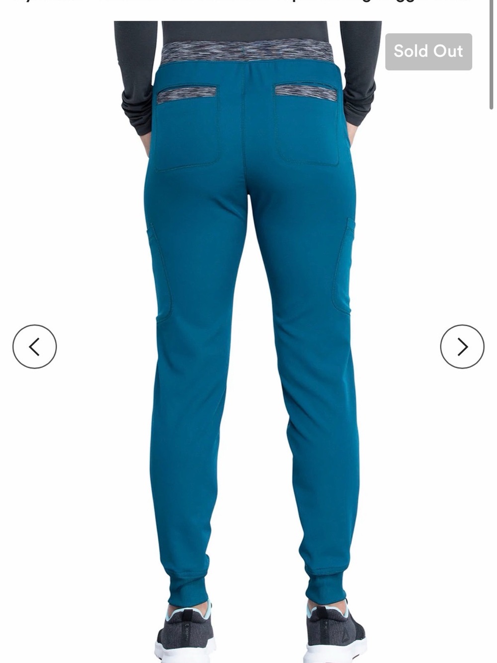 Dickies Teal Blue Elastic Waist Scrubs - Picture 2 of 6